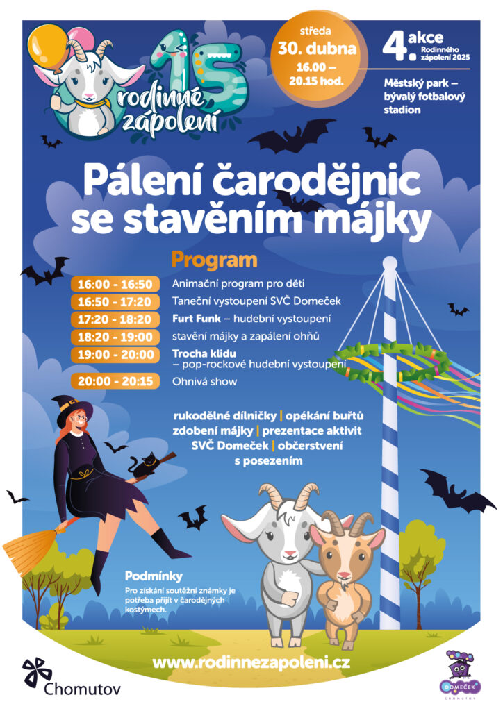 www.vstupzdarma.cz paleni carodejnic se stavenim majky v chomutove 2025 724x1024