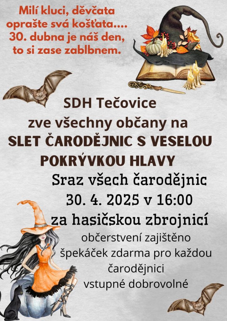 www.vstupzdarma.cz slet carodejnic 2025 sdh tecovice 724x1024