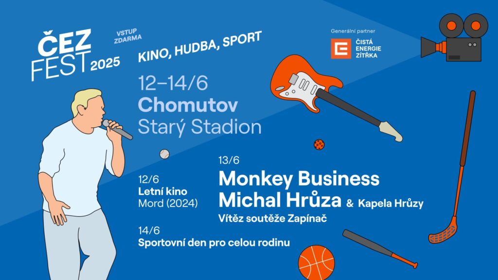 www.vstupzdarma.cz cezfest 2025 chomutov monkey business michal hruza a kapela hruzy 1024x576