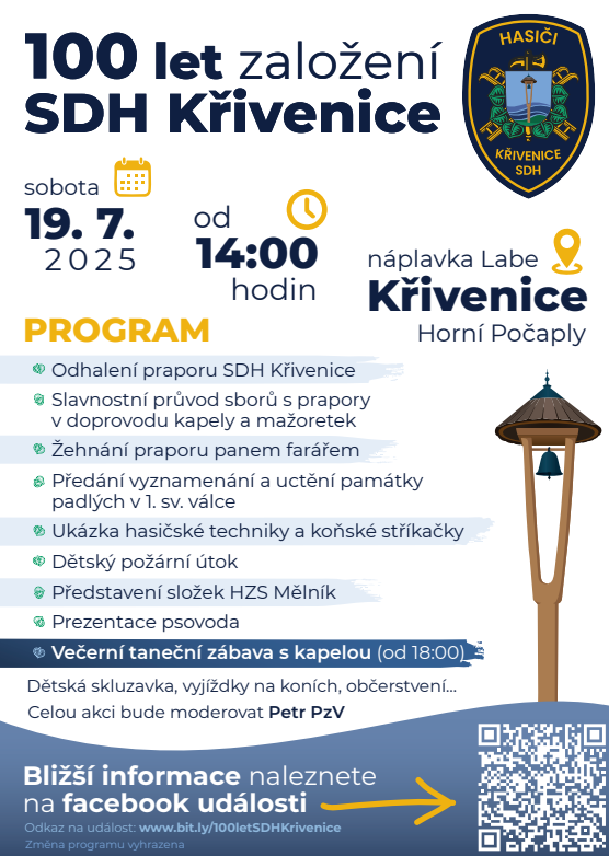 www.vstupzdarma.cz oslavy 100 let zalozeni sdh krivenice