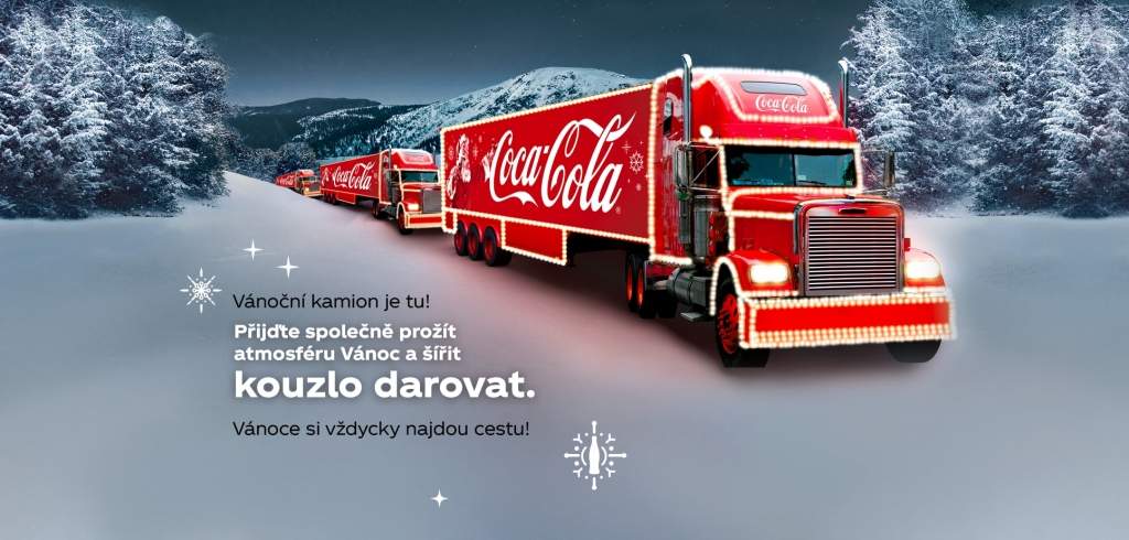 Vánoční kamion Coca-Cola 2022 - Plzeň