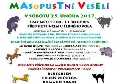 Malostranské masopustní veselí 2017