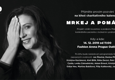 Přijďte do Fashion Arena Prague Outlet pokřtít charitativní kalendář na podporu ochrnutého Marka trpícího locked-in syndromem