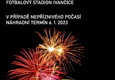 Novoroční ohňostroj 2023 Ivančice 