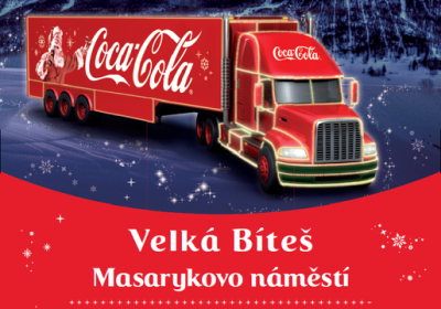 Vánoční kamion Coca-Cola 2022 - Velká Bíteš