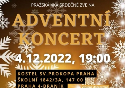 Adventní koncert v Kostele sv. Prokopa Braník