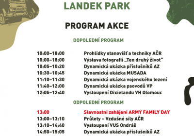 Army Family Day v Landek Parku