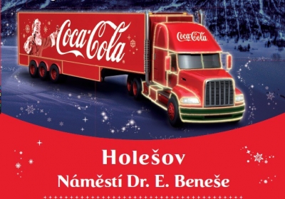 Vánoční kamion Coca-Cola 2022 - Holešov
