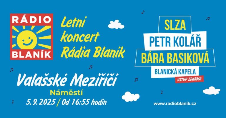 www.vstupzdarma.cz letni koncert radia blanik ve valasskem mezirici 2025 768x402