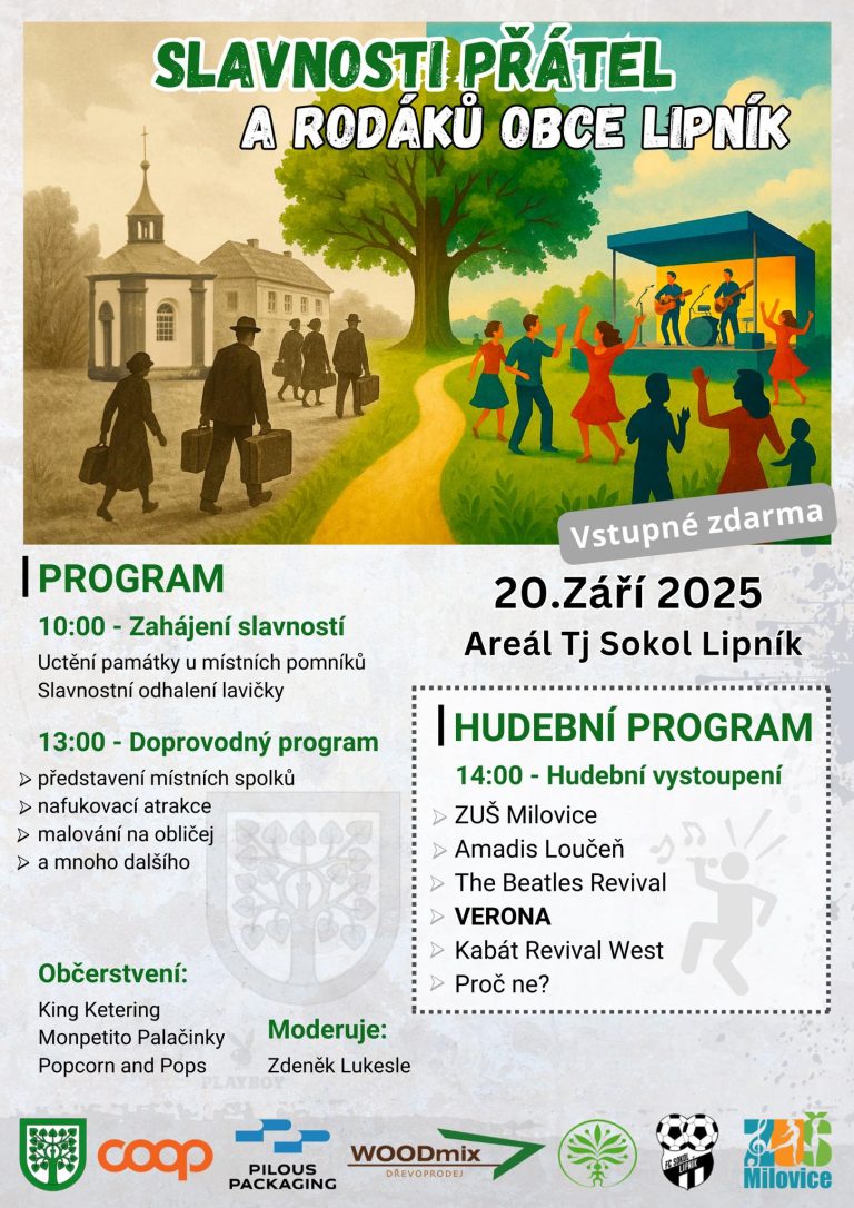 www.vstupzdarma.cz slavnosti rodaku a pratel obce lipnik 2025 768x1086