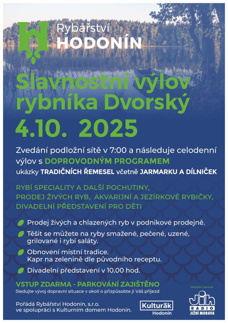 www.vstupzdarma.cz slavnostni vylov rybnika dvorsky 2025 768x1086