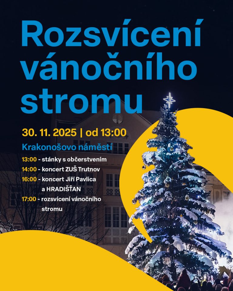 www.vstupzdarma.cz rozsviceni vanocniho stromu v trutnove 2025 768x960